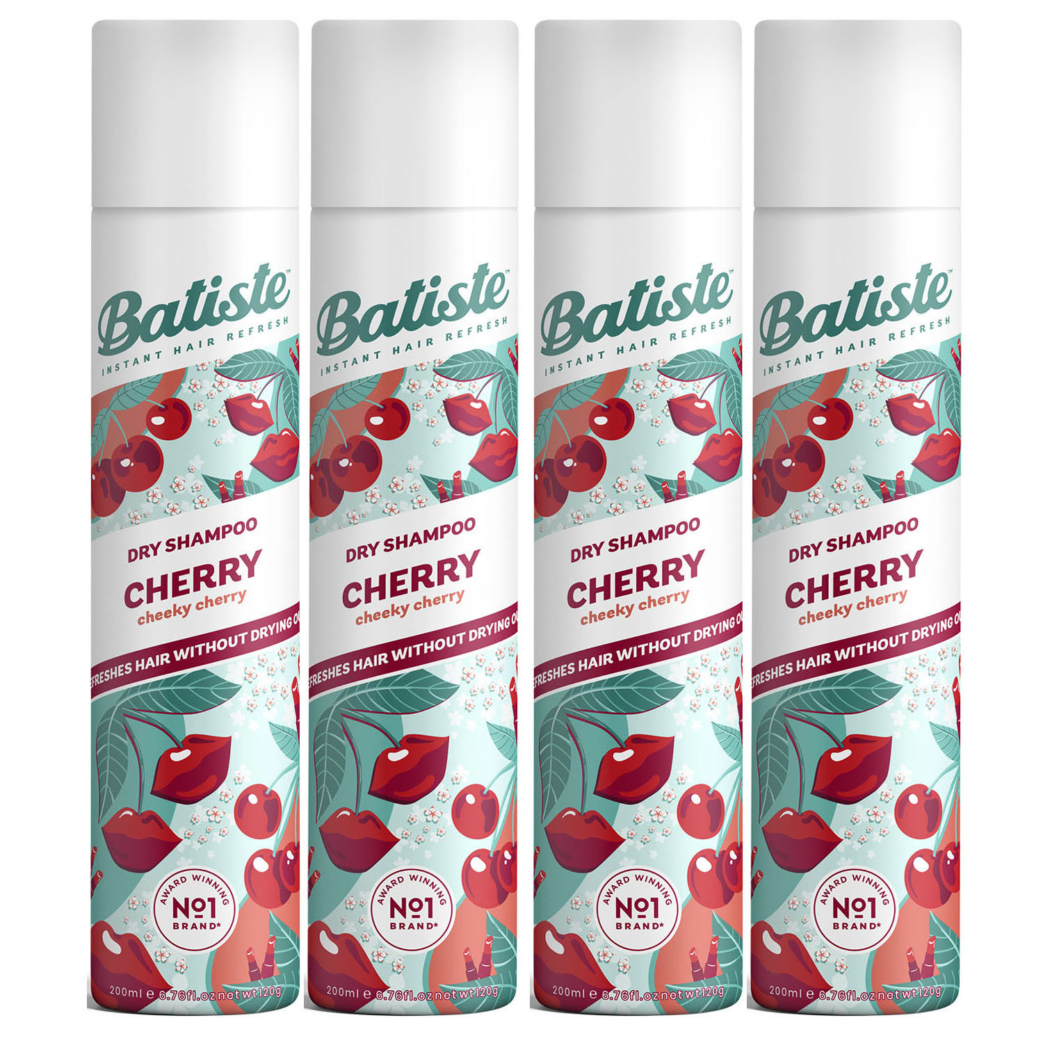 Batiste Комплект Cherry Сухой шампунь 4 шт х 200 мл. фото
