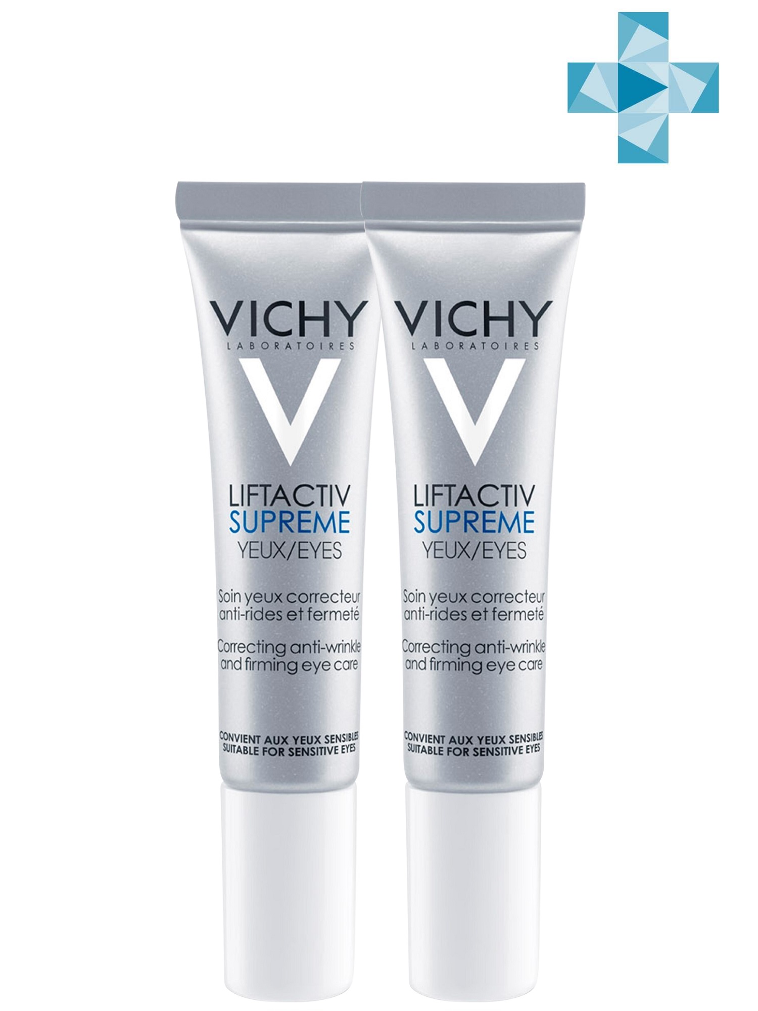 Vichy Комплект ЛифтАктив Дерморесурс крем для контура глаз, 2 шт. по 15 мл. фото