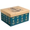  Коробка складная «Морская», 31,2 х 25,6 х 16,1 см (Подарочная упаковка, Коробки) фото 1