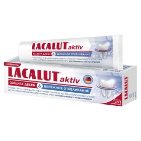 Lacalut Зубная паста Защита десен и бережное отбеливание, 75 мл. фото
