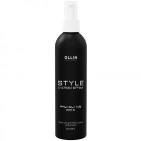 Ollin Professional Термозащитный спрей для выпрямления волос, 250 мл. фото