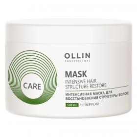 Ollin Professional Интенсивная маска для восстановления структуры волос, 500 мл. фото