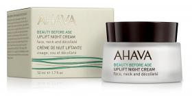 Ahava Ночной крем для подтяжки кожи лица, шеи и зоны декольте Uplift Night Cream, 50 мл. фото