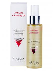 Aravia Professional Гидрофильное масло для умывания с витаминным комплексом А,Е,F Anti-Age Cleansing Oil, 110 мл. фото