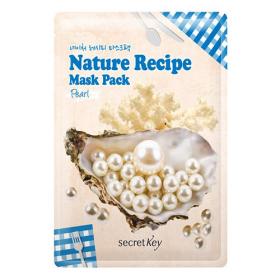 Secret Key Маска тканевая жемчуг Nature Recipe Mask Pack Peal, 20 г. фото