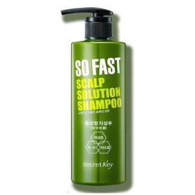 Secret Key Шампунь укрепляющий с экстрактом зеленого чая So Fast Scalp Solution Shampoo, 500 мл. фото