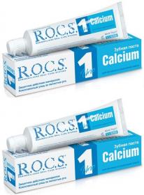 R.O.C.S. Комплект Зубная паста Uno Calcium 2х74 гр. фото