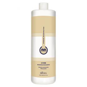 Kaaral Восстанавливающий шампунь для поврежденных волос с пшеничными протеинами X-Pure Reconstructive Shampoo, 1000 мл. фото