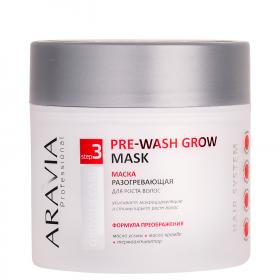 Aravia Professional Маска разогревающая для роста волос Pre-wash Grow Mask, 300 мл. фото