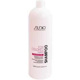 Kapous Professional Шампунь для окрашенных волос с рисовыми протеинами и экстрактом женьшеня, 1000 мл. фото