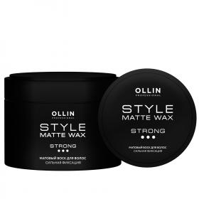 Ollin Professional Матовый воск для волос сильной фиксации, 50 г. фото