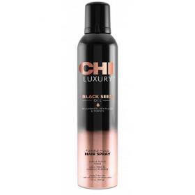 Chi Лак для волос Luxury с маслом семян черного тмина подвижной фиксации, 340 г. фото