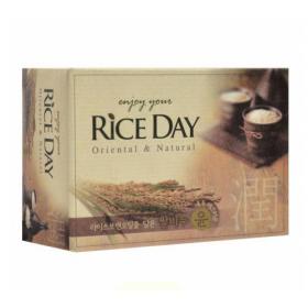 Cj Lion Riceday Мыло туалетное с экстрактом рисовых отрубей 100 г. фото