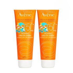 Avene Детское солнцезащитное молочко для чувствительной кожи SPF50, 2х250 мл. фото