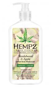 Hempz Увлажняющее молочко для тела Sandalwood  Apple Herbal Body Moisturizer, 500 мл. фото