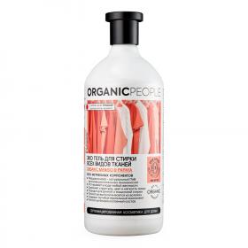 Organic People Сертифицированный эко-гель для стирки всех видов тканей, 1000 мл. фото