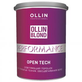 Ollin Professional Осветляющий порошок Open Tech для открытых техник обесцвечивания волос, 500 г. фото