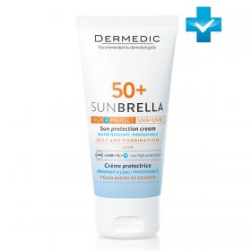 Dermedic Солнцезащитный крем SPF 50 для жирной и комбинированной кожи, 50 мл. фото