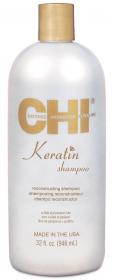 Chi Кератиновый восстанавливающий шампунь для волос Keratin Shampoo, 946 мл. фото