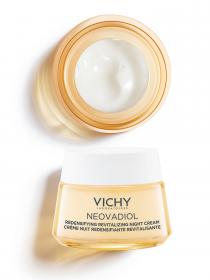 Vichy Уплотняющий охлаждающий ночной крем для кожи в период пред-менопаузы, 50 мл. фото