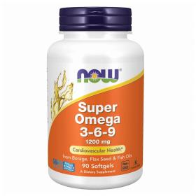 Now Foods Супер омега-3-6-9 1200 мг, 90 капсул 1700 мг. фото