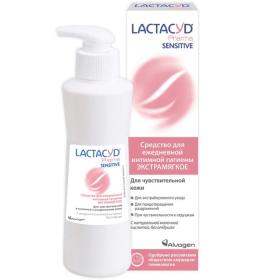 Lactacyd Лосьон для ежедневной интимной гигиены для чувствительной кожи, 250 мл. фото