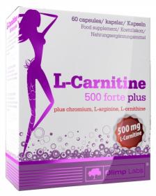 Olimp Labs Специализированный продукт для питания спортсменов Л-карнитин 500 форте плюс 1000 мг, 60 капсул. фото