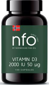 Norwegian Fish Oil Витамин Д3 2000 МЕ, 100 таблеток. фото