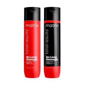 Matrix Набор для поврежденных волос Total results So Long Damage шампунь 300 мл  кондиционер 300 мл. фото