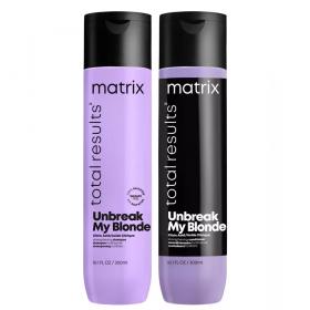 Matrix Набор для укрепления осветленных волос Total results Unbreak My Blonde шампунь 300 мл  кондиционер 300 мл. фото