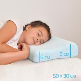 Крейт Ортопедическая подушка с эффектом памяти для детей, 50 х 30 см. фото