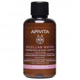 Apivita Мицеллярная вода для лица и глаз, 75 мл. фото