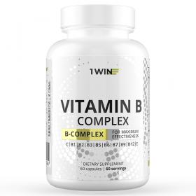 1Win Комплекс витаминов группы В, 60 капсул. фото