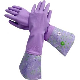 Meine Liebe Универсальные хозяйственные латексные перчатки с манжетой Чистенот, размер M. фото
