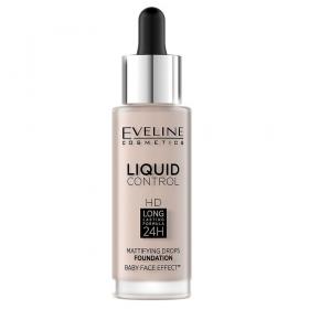 Eveline Cosmetics Инновационная жидкая тональная основа Liquid Control Ivory 005, 32 мл. фото