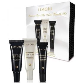 Limoni Стартовый антивозрастный набор Premium Syn-Ake Anti-Wrinkle Care Set крем для лица 2х25 мл  крем для век 15 мл. фото