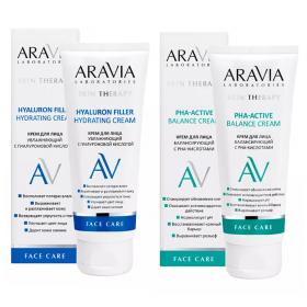 Aravia Laboratories Набор Увлажнение и восстановление крем увлажняющий, 50 мл  крем с РНА-кислотами, 50 мл. фото