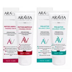 Aravia Laboratories Набор Anti-Age крем от морщин с пептидами, 50 мл  крем с РНА-кислотами, 50 мл. фото