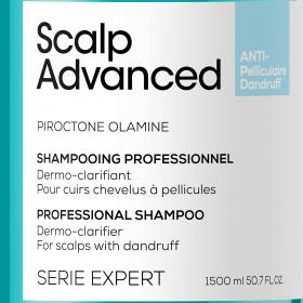 Loreal Professionnel Шампунь Scalp Advanced против перхоти для всех типов волос, 1500 мл. фото