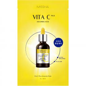 Missha Маска для лица с витамином С Коррекция пигментации Vita C Plus Ampoule Mask, 27 г. фото