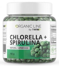 1Win Комплекс Chlorella  Spirulina, 100 г. фото