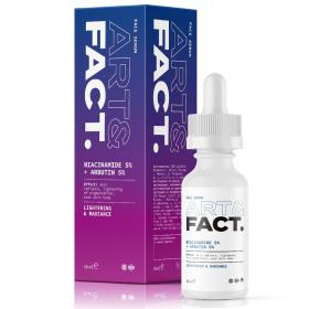 ArtFact Сыворотка для лица для выравнивания тона кожи и борьбы с пигментацией с ниацинамидом 5 и арбутином 5, 30 мл. фото