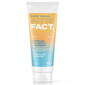 ArtFact Ежедневный солнцезащитный крем SPF 50 с химическими фильтрами Octocrylene  Octinoxate  Avobenzone. Facebody sunscreen для всех типов кожи лица и тела, 150 мл. фото
