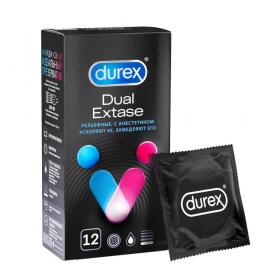 Durex Презервативы Dual Extase с анестетиком, 12 шт. фото