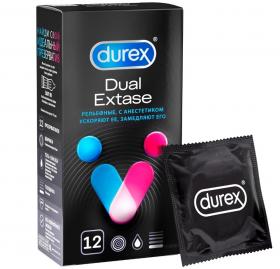 Durex Презервативы Dual Extase, 12 шт. фото