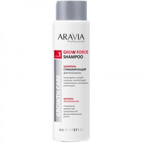 Aravia Professional Шампунь стимулирующий, для роста волос Grow Force Shampoo, 420 мл. фото