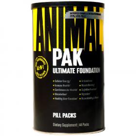 Animal Спортивный витаминно-минеральный комплекс Universal Nutrition Animal Pak, 44 порции, 8 таблеток. фото