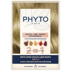 Phyto Крем-краска для волос тон 9.3 очень светлый золотистый блонд, 2 шт. фото