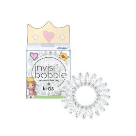 Invisibobble Резинка для волос Kids princess sparkle прозрачная с блёстками. фото
