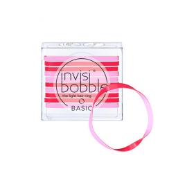 Invisibobble Резинка для волос Basic Jelly Twist красно-розовый. фото